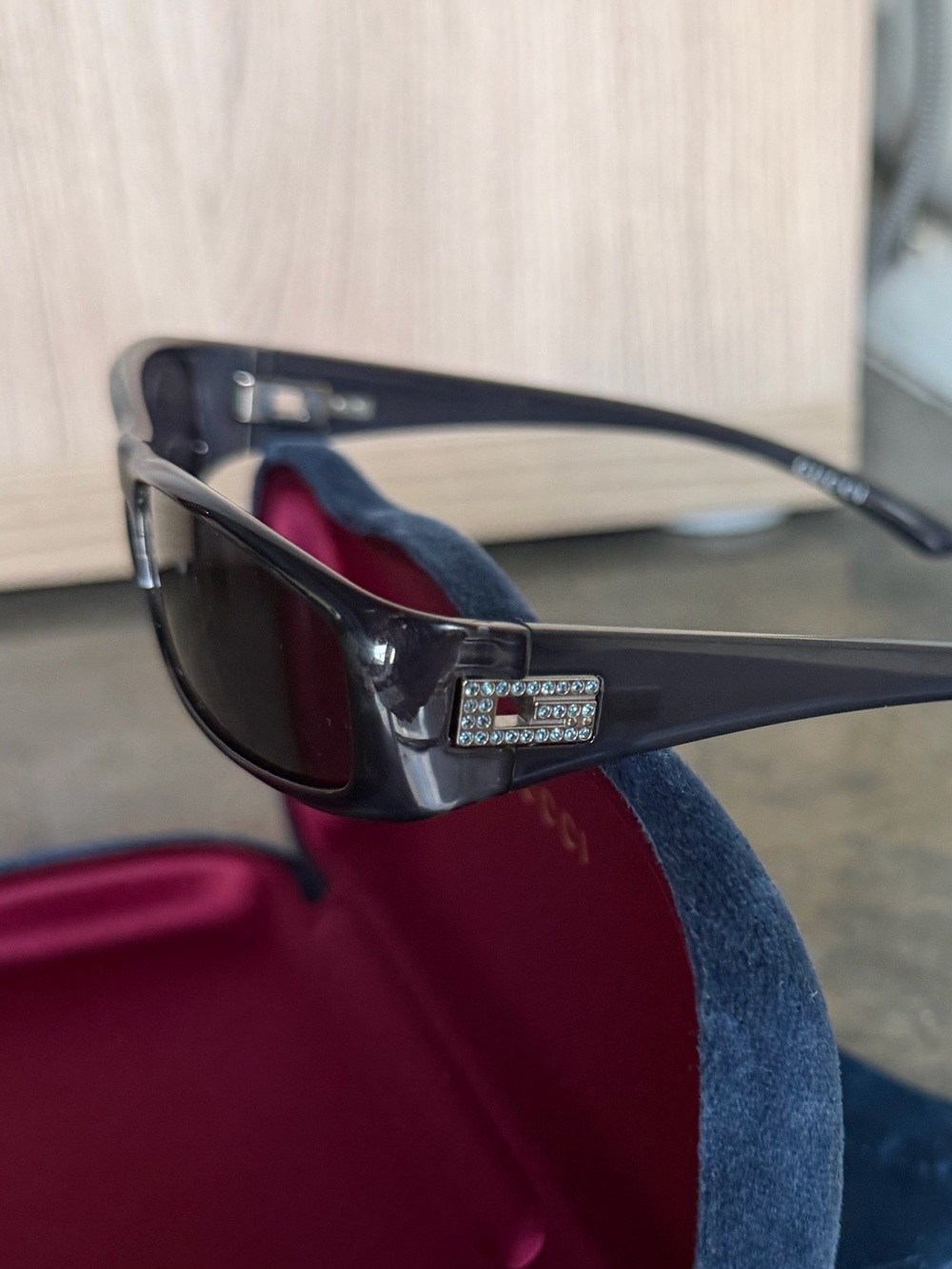 Archive Y2K Tom Ford Gucci GG1509 Strass Sunglasses